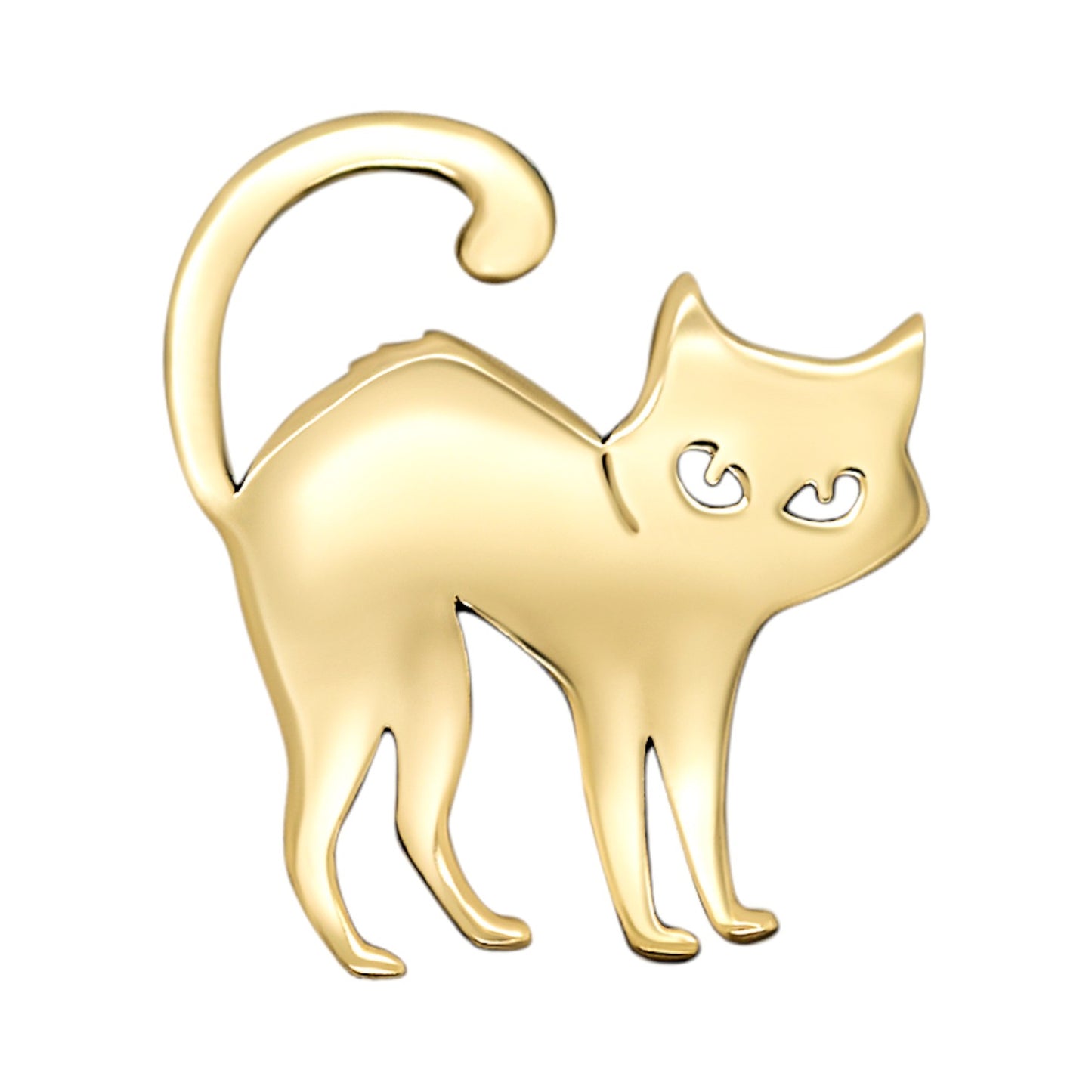 Curious Stretching Cat Earring