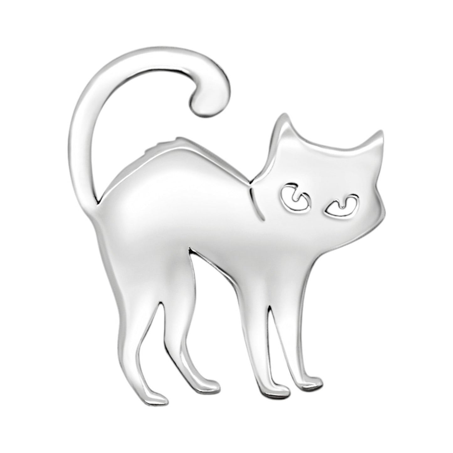 Curious Stretching Cat Earring