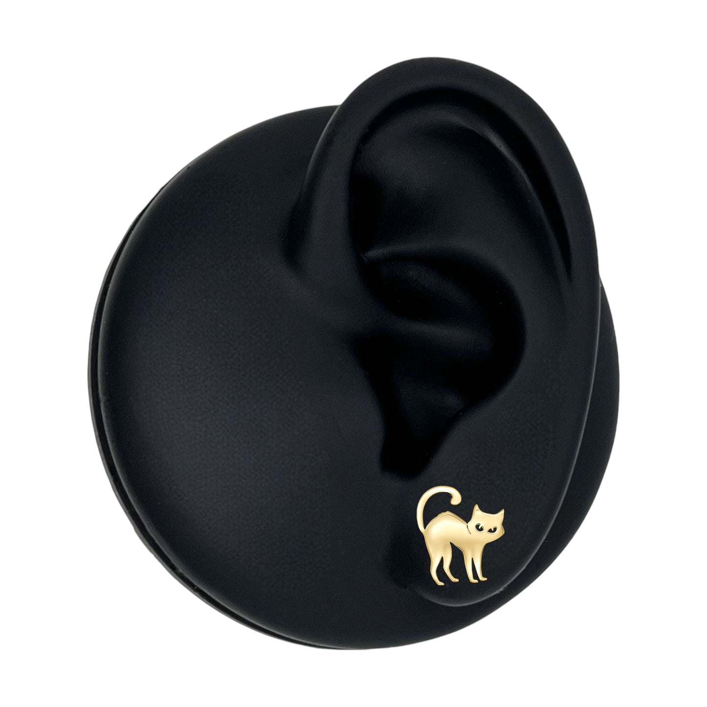 Curious Stretching Cat Earring