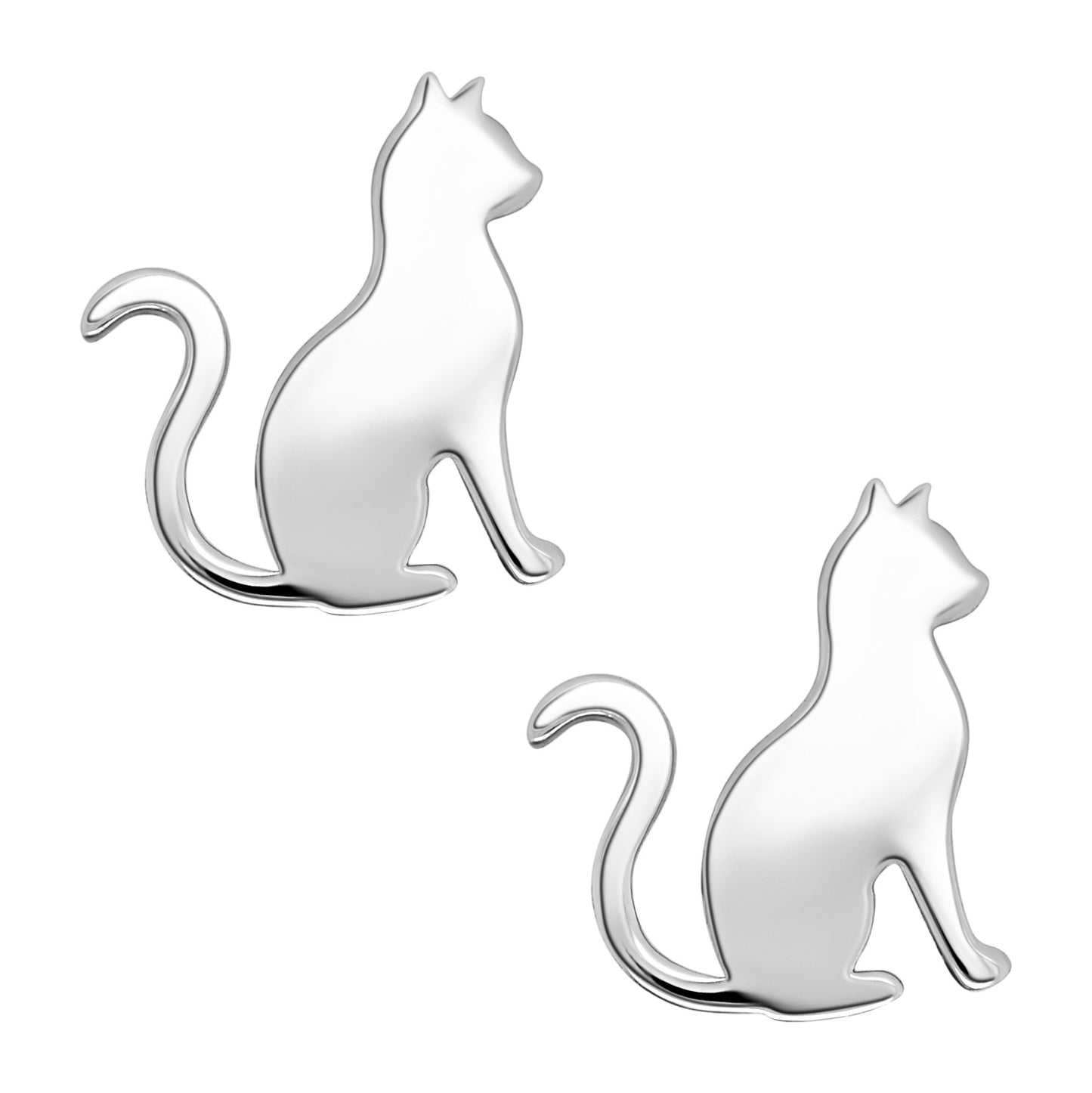 Elegant Sitting Cat Earring